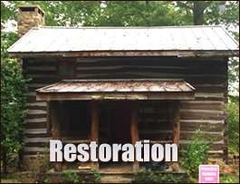 Historic Log Cabin Restoration  Lenoir County, North Carolina